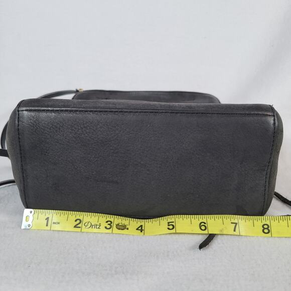 Rebecca Minkoff Womens Micro Avery Shoulder Bag Black Pebble Leather Biker Punk - Picture 12 of 13